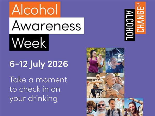 Alcohol Awareness Week - 6-12 July 2026 - Take a moment to check in on your drinking - alcoholchange.org.uk - #AlcoholAwarenessWeek